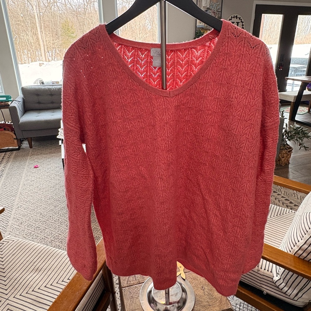 Women's Chico’s Coral Sweater